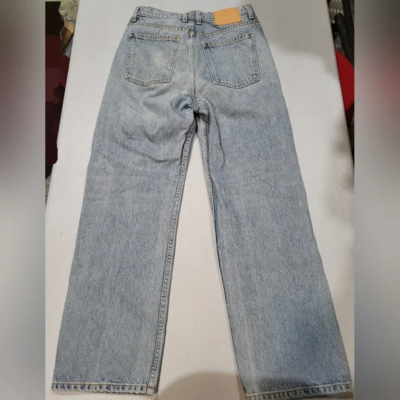 B SIDES Light Blue Straight Leg Jeans - Picture 3 of 6